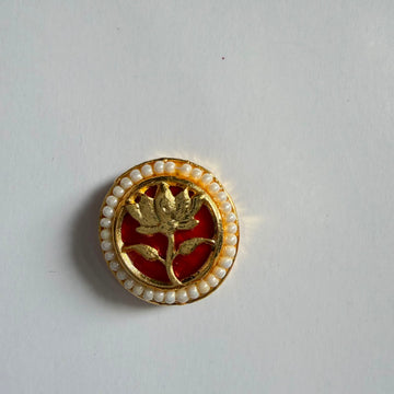 Round Kundan rakhi charm 002