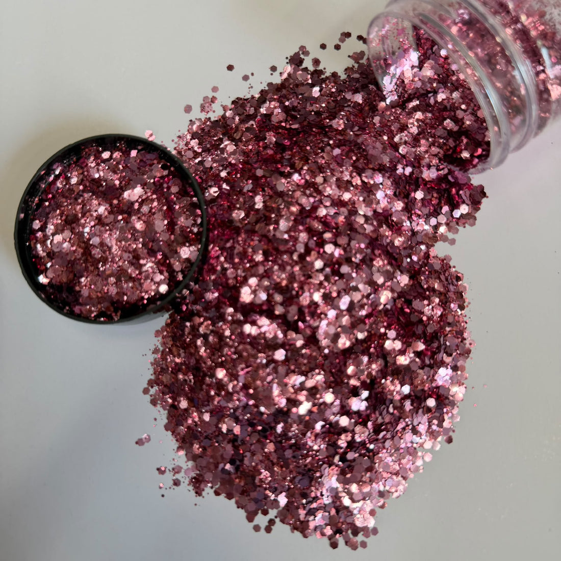 Rosegold Dusty chunks glitters