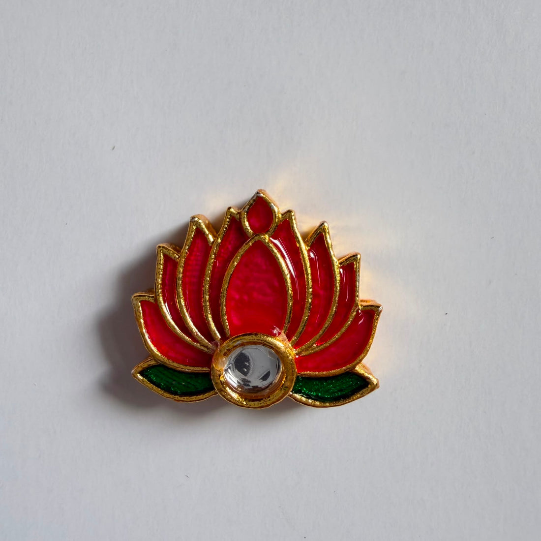 Lotus kundan charm 006
