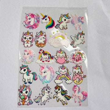 Unicorn peel off sticker