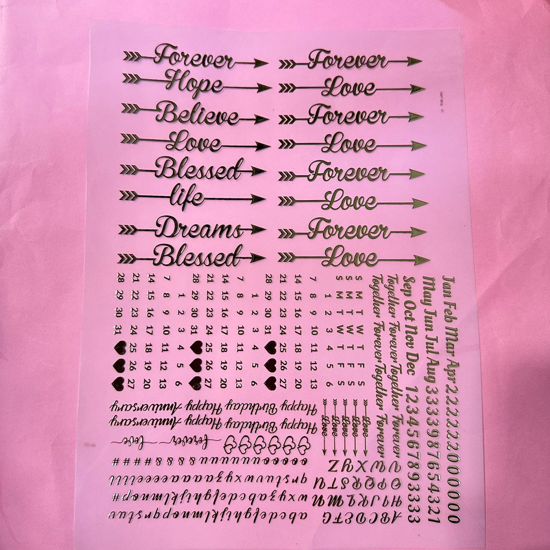 Mix metal insert sheet A4 001