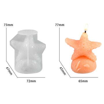Starfish candle mould