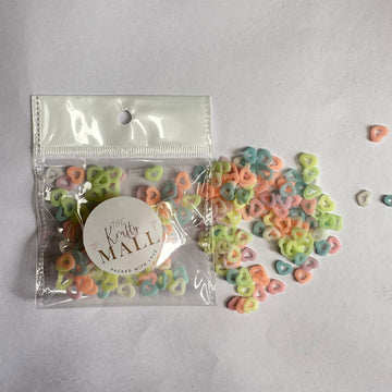 Glow in dark border heart shaker