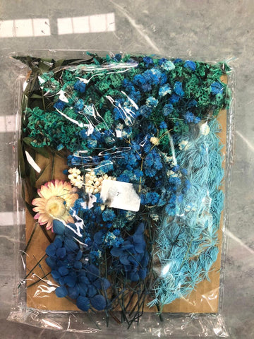 Dry flower pack blue