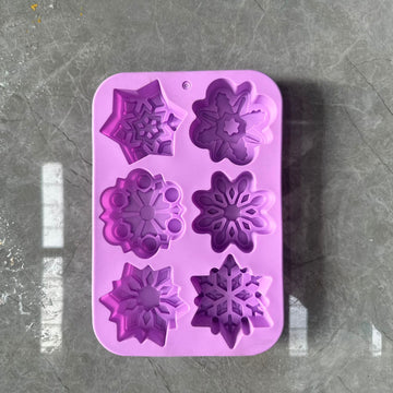 Snow Flower mould 6 cavity