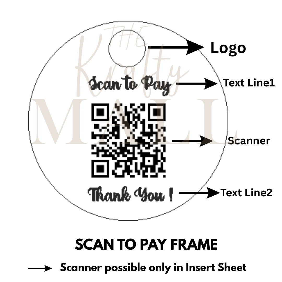 Paid Insert Logo with Scan to pay insert sheet
