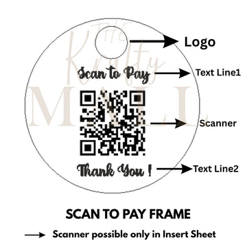Logo with Scan to pay insert sheet