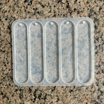 5 in 1 oval bookmark mould