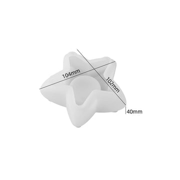 Star shaped tealight candle holder mould
