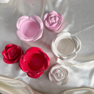 Rose storage candle jar