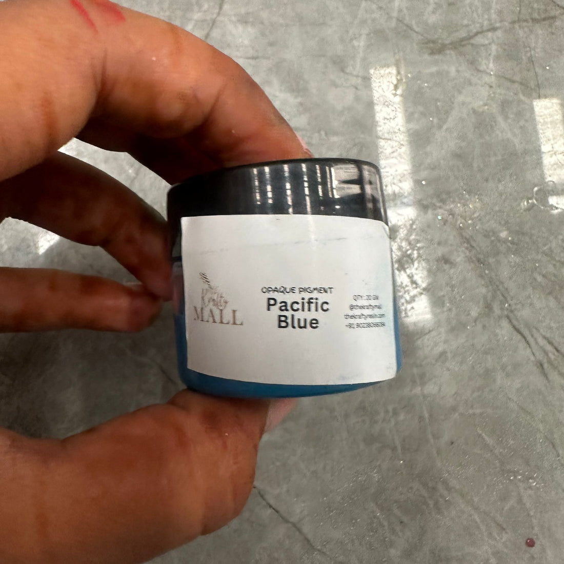 Pacific blue opaque pigment