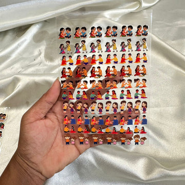 Rakhi peel off sticker 001 A6