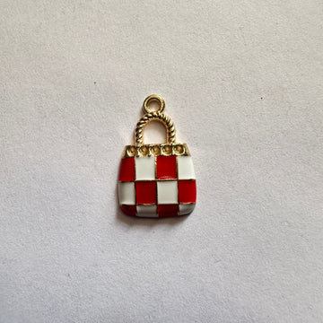 Red purse charm