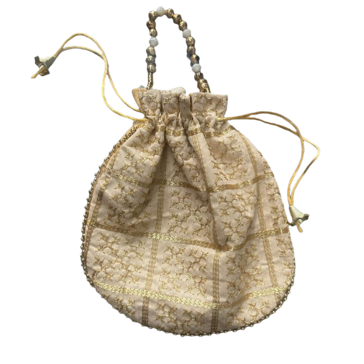 Cream Potli bag