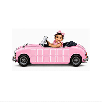 Baby frame car customise mdf