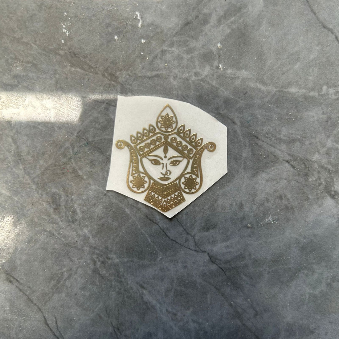 Maa durga metal sticker 003