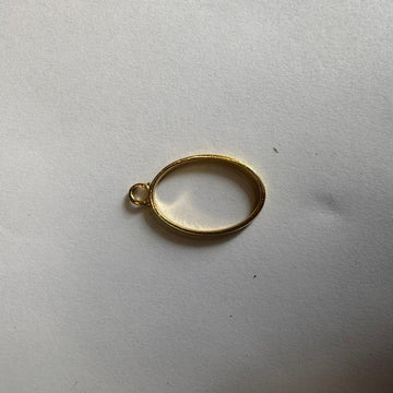 Mini bezel oval gold