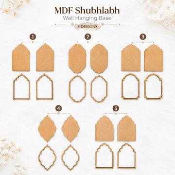 Subh labh Mdf cutout (border+ base)