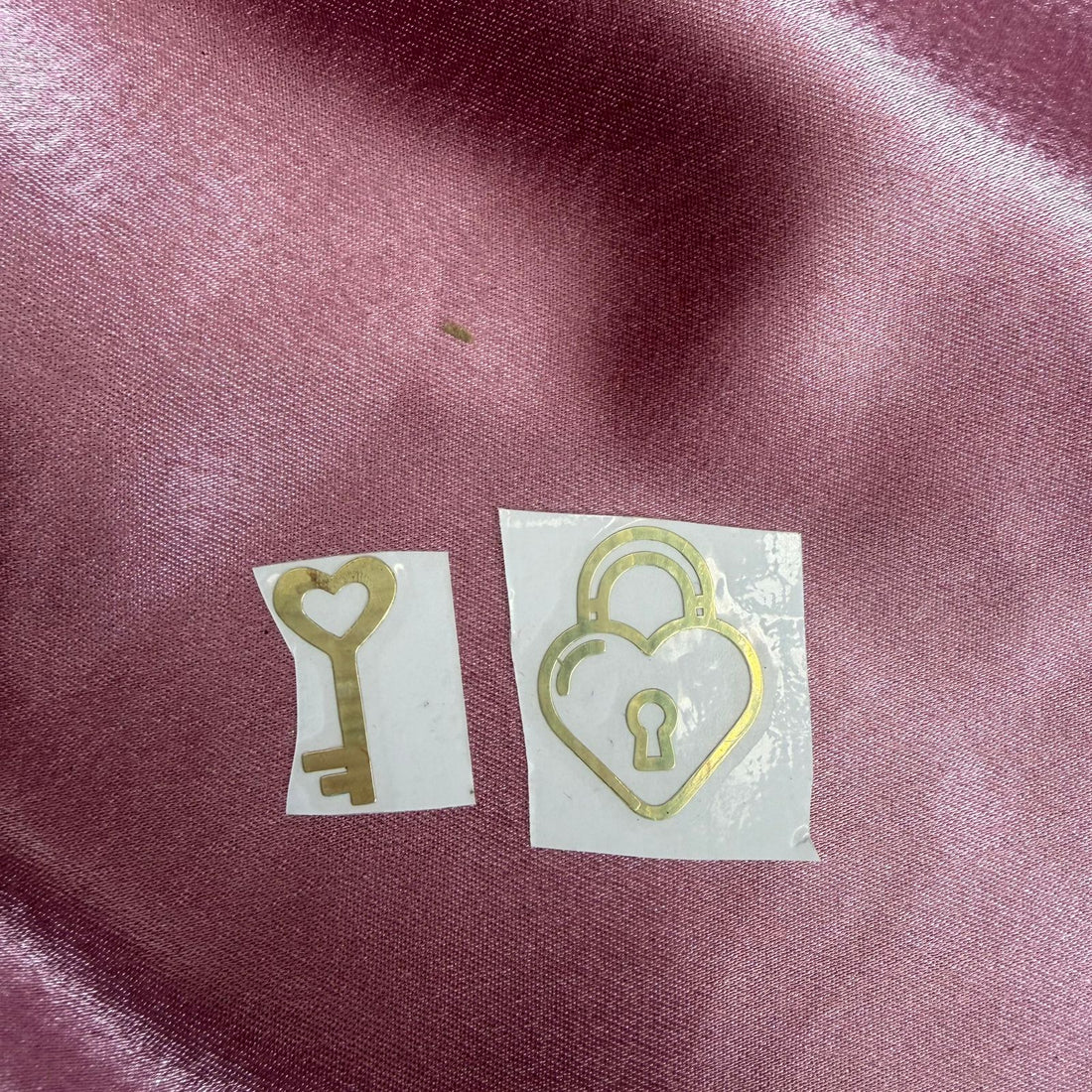 Lock & key metal sticker