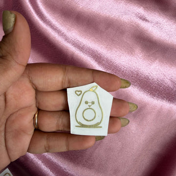 Avocado metal sticker