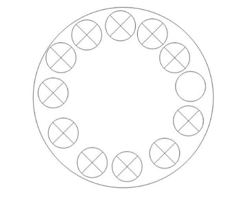 Round shape photo paper for clock