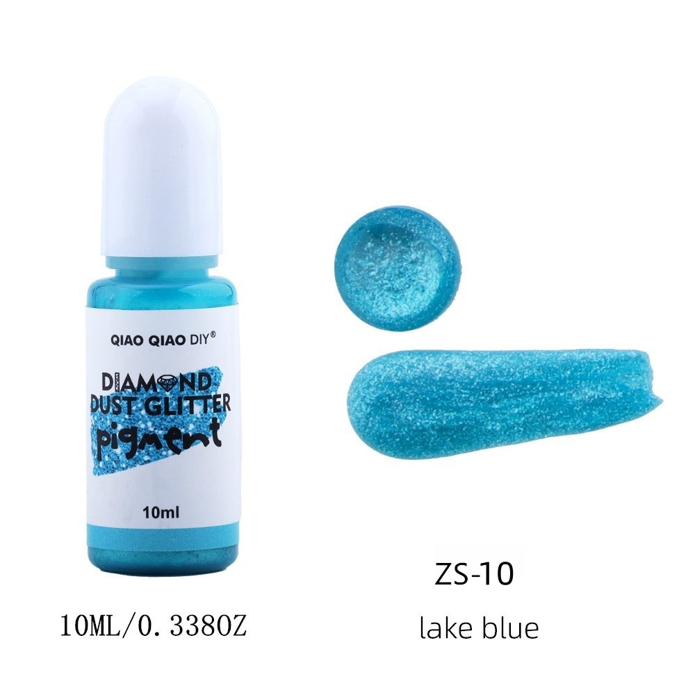 Diamond dust glitter pigment lake blue