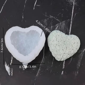 3D Floral Heart Mould