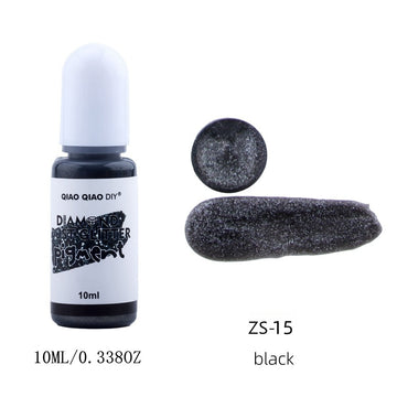 Diamond dust glitter pigment black