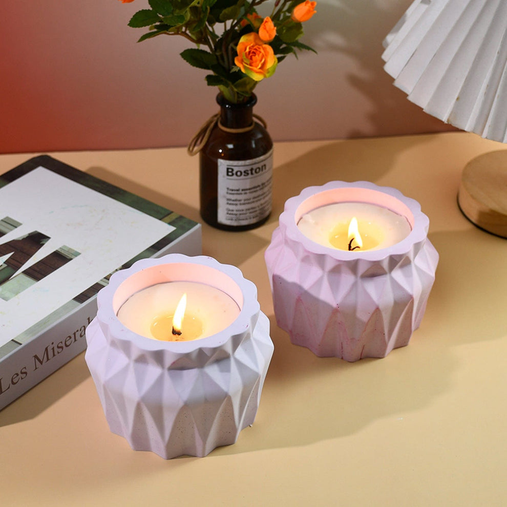 Geometric candle holder & planter mould