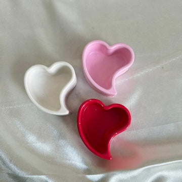 Heart bowl candle jar