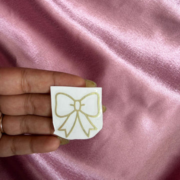 Bow metal sticker 002