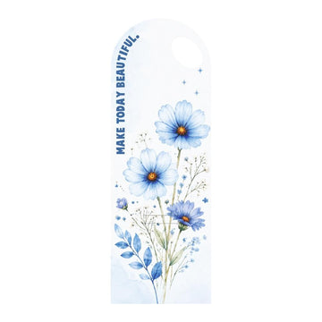Blue Floral Bouquet Flower Card with Handle – Make Today Beautiful Design