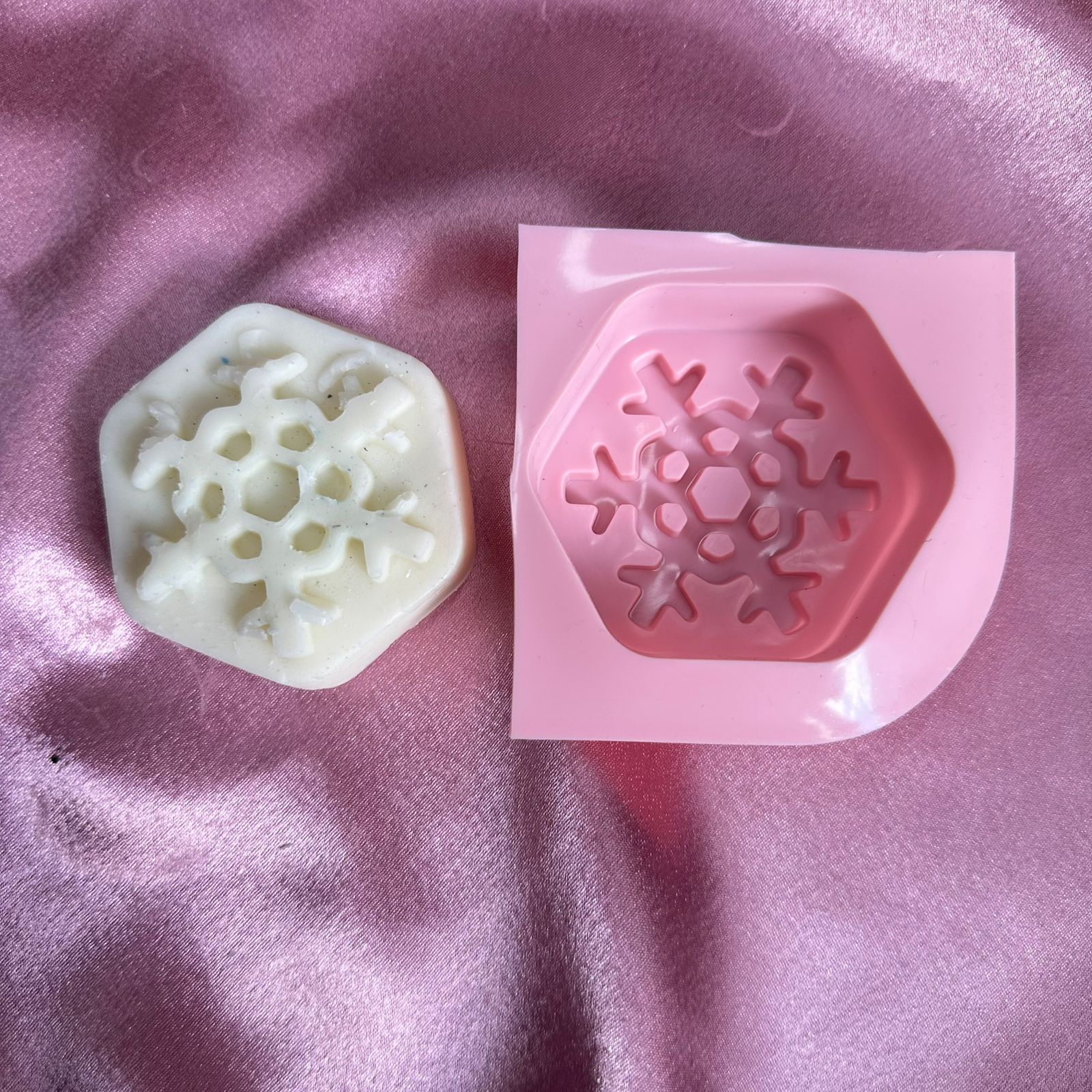 Snowflake Christmas candle mould C9