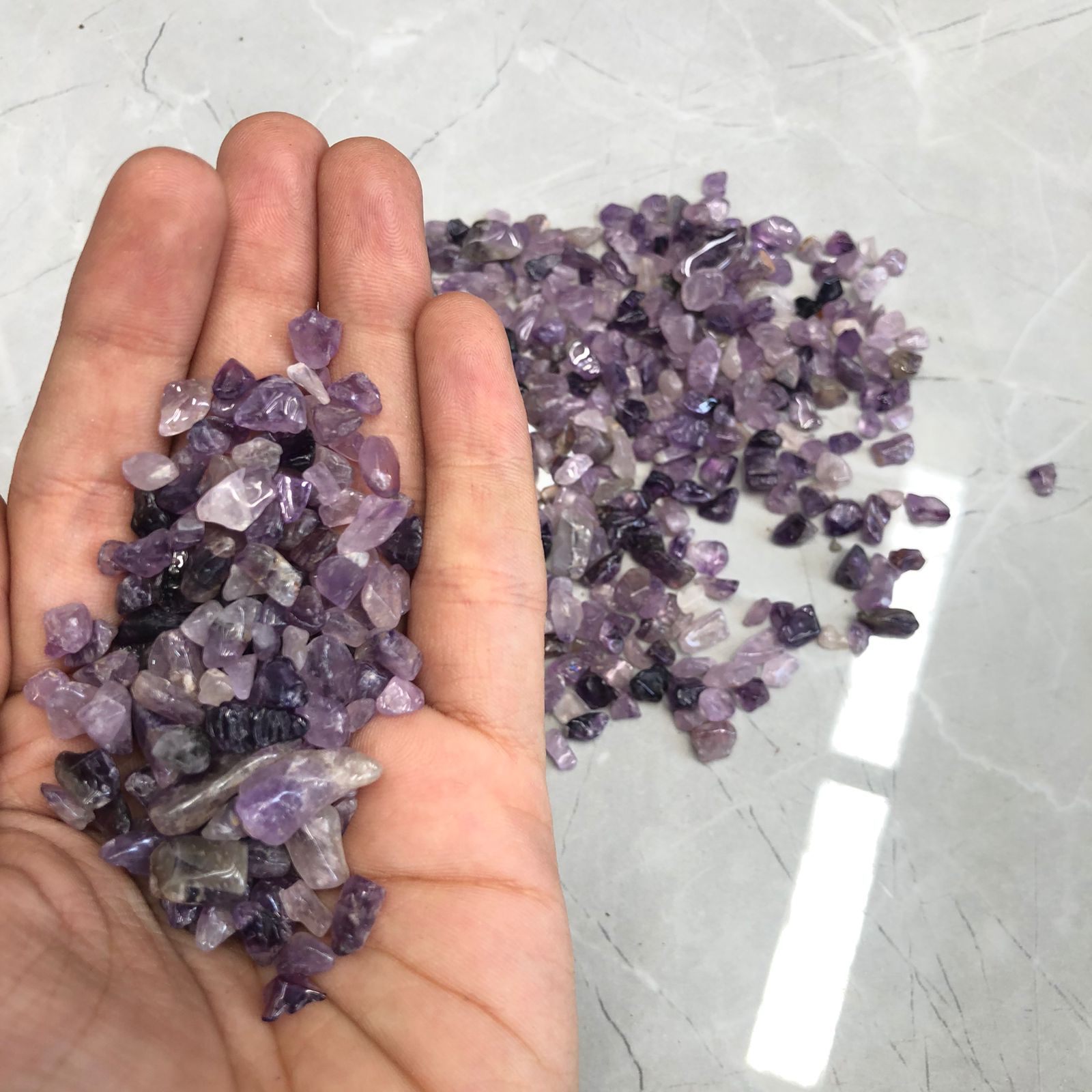 Small amethyst stone 85 gms