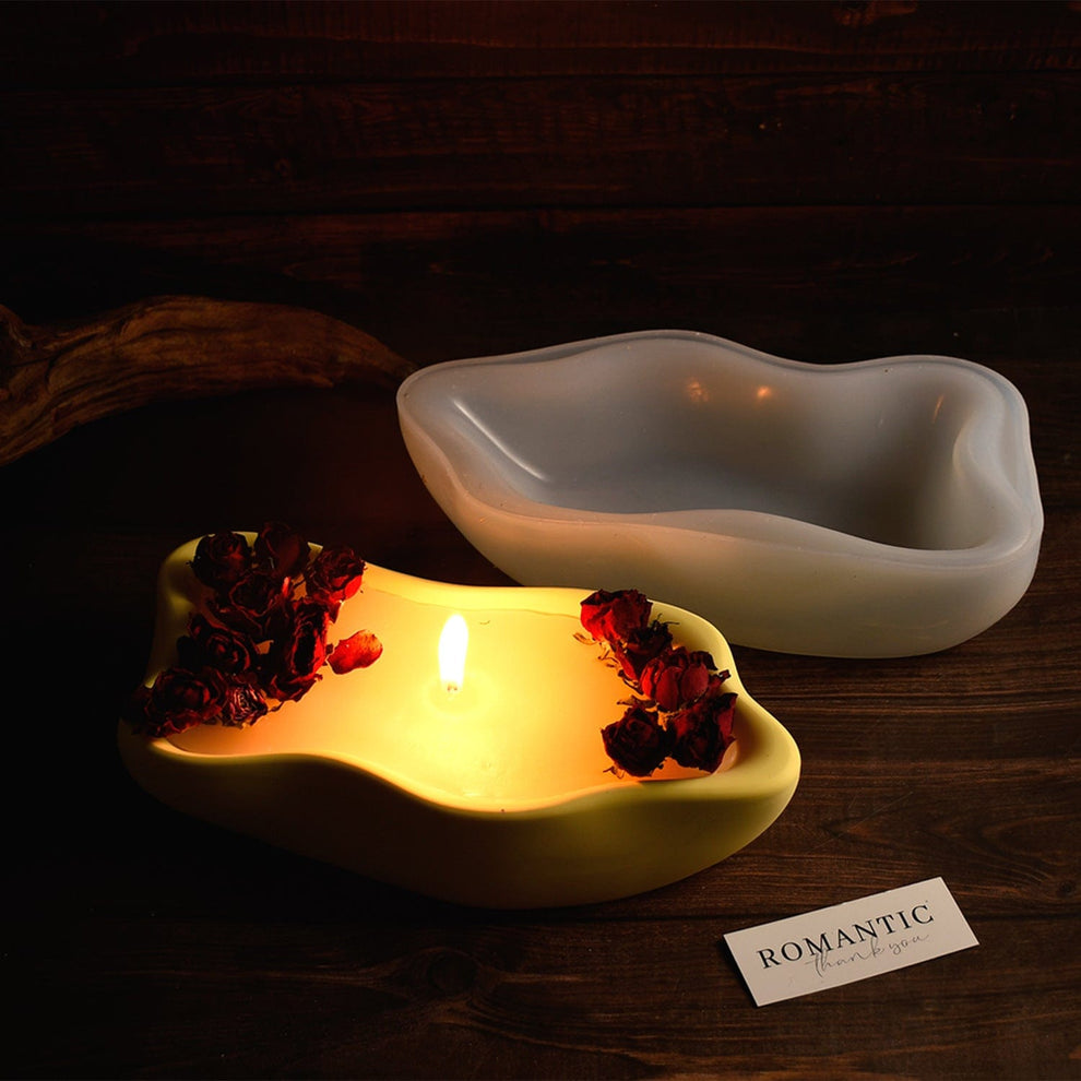 Irregular shape candle bowl mould
