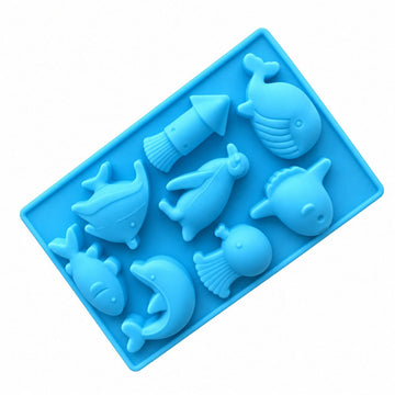 8 Cavity Ocean World Silicone Mould Assorted Sea Animal