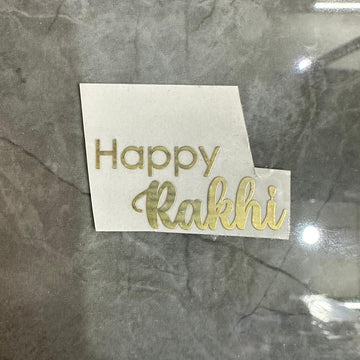 Happy Rakhi metal sticker