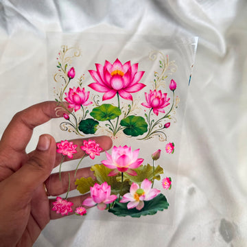 Lotus peel off sticker sheet A6 C1