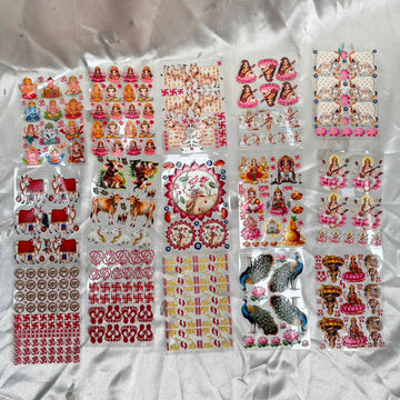 Multi diwali peel off sticker sheet combo