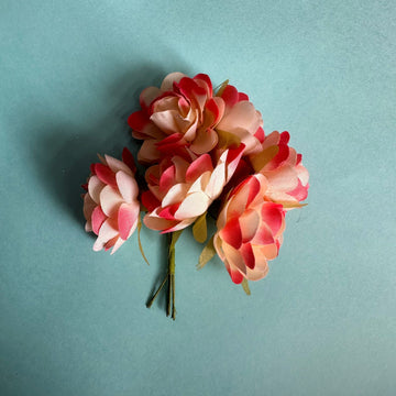 Artificial flower red-cream