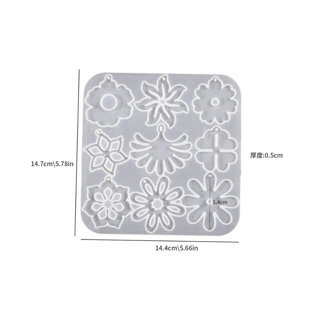 Flower pendant mould C