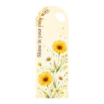 Yellow & White Daisy Floral Bouquet Flower Card with Handle – Shine in Your Own Way Design