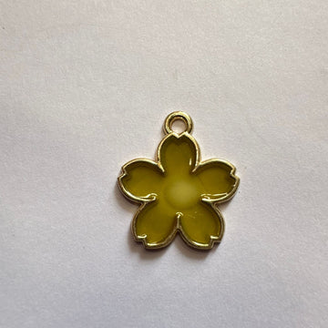 Olive Green flower charm