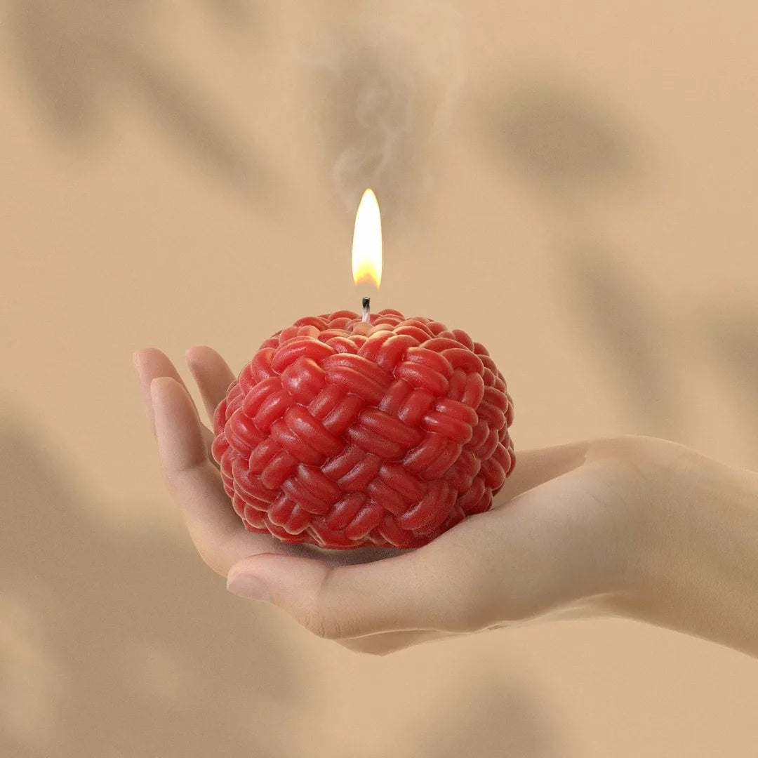 Rope knot candle mould