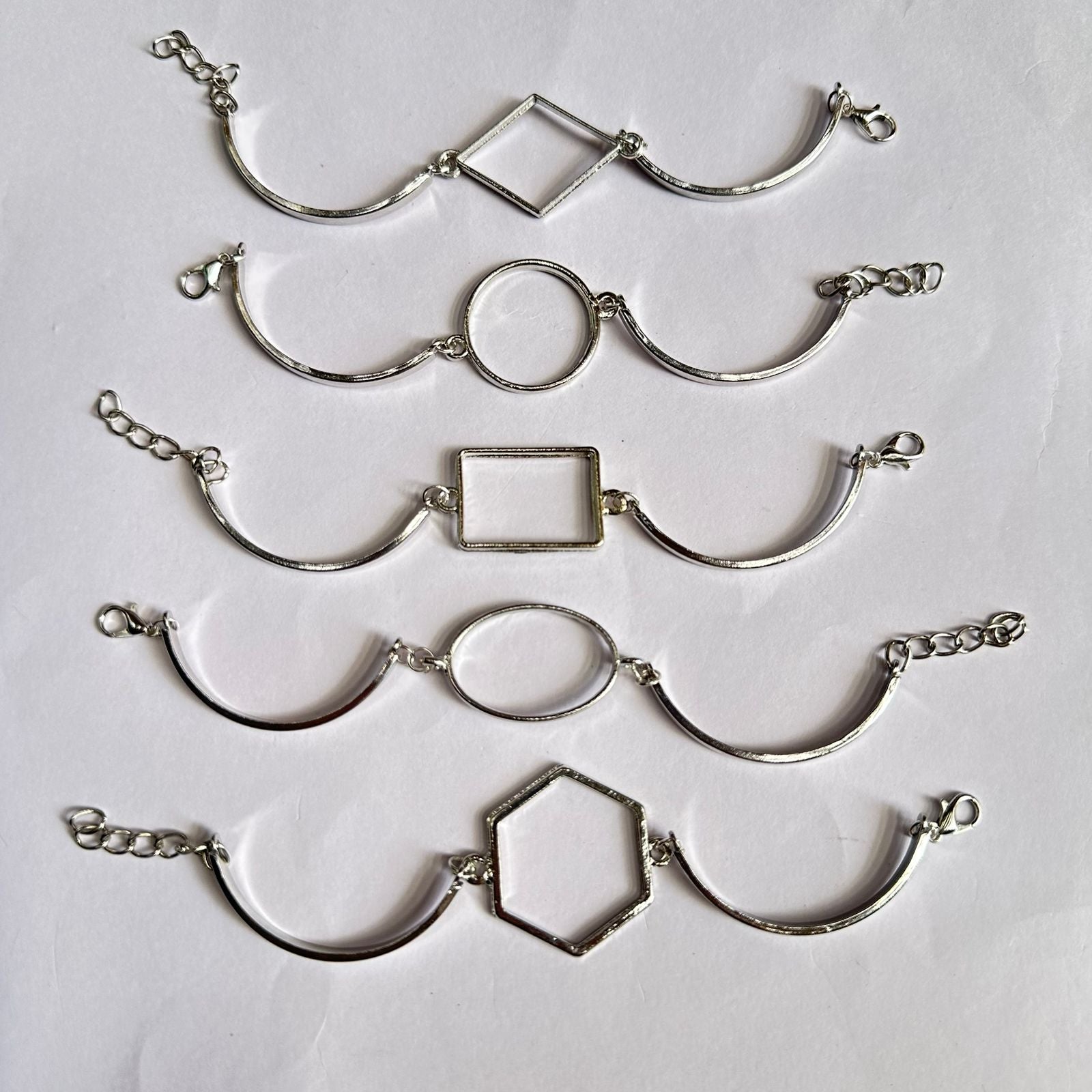 Rakhi bracelet bezel silver