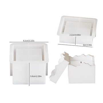 Square candle & storage jar mould