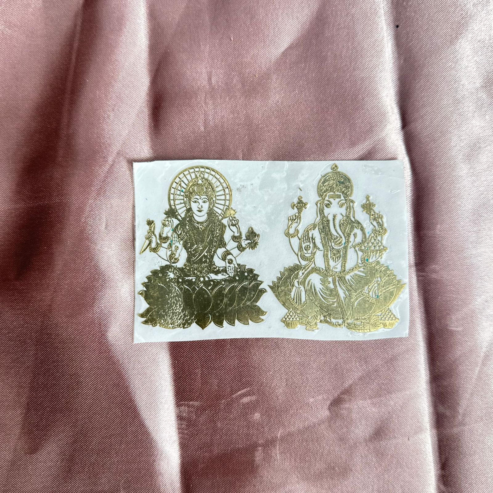 Ganeshji lakshmiji metal sticker B