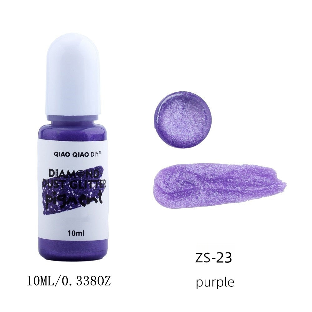 Diamond dust glitter pigment purple