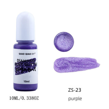 Diamond dust glitter pigment purple