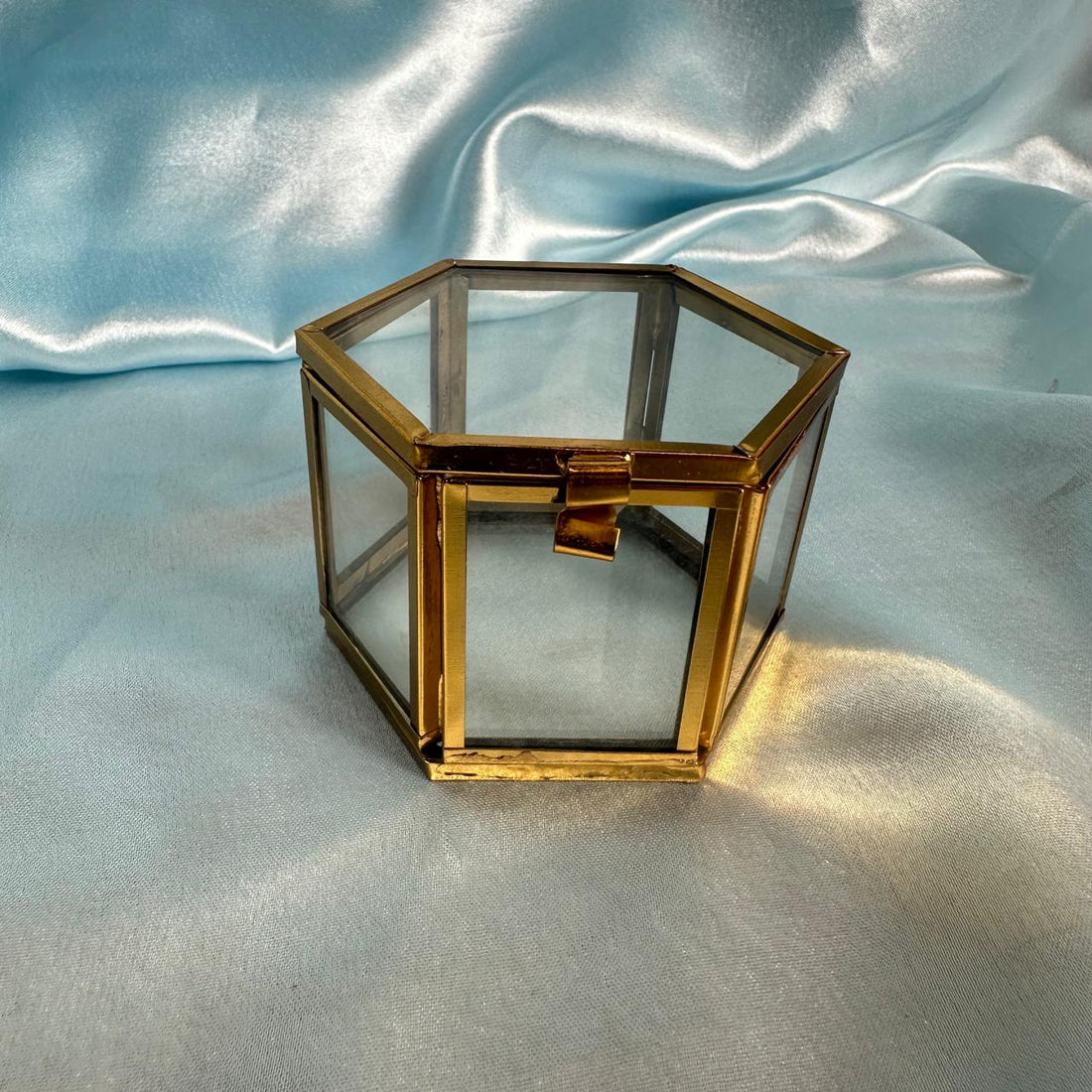 Hexagon vintage ring box